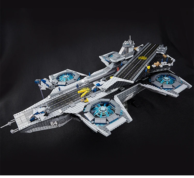 DHL 07043 Супер Герои Игрушки совместимы с 76042 щит Helicarrier модель строительные Конструкторы кирпичи новые детские игрушки brinquedos