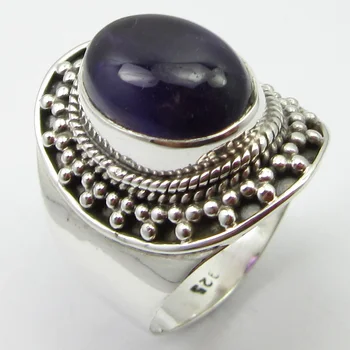 

AMETHYSTSs Ring Size 9 Fancy Women Jewelery Pure Unique Designed