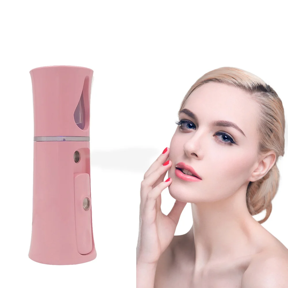 

Professional Mini Handheld Facial Steamer nanoscale spray Nano Mister Ionic Sprayer Facial Moisturizing Steamer Machine with USB