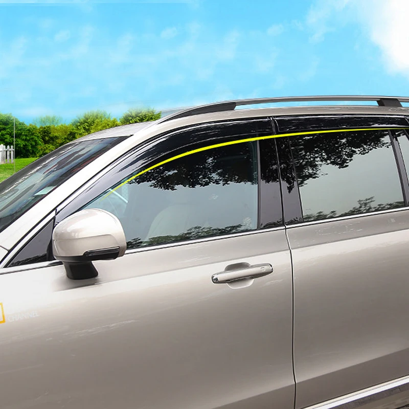 

For Volvo XC90 2015 2016 2017 2018 Car Window Visor Vent Shade Rain/Sun/Wind Guard Deflectors Cover Car Styling