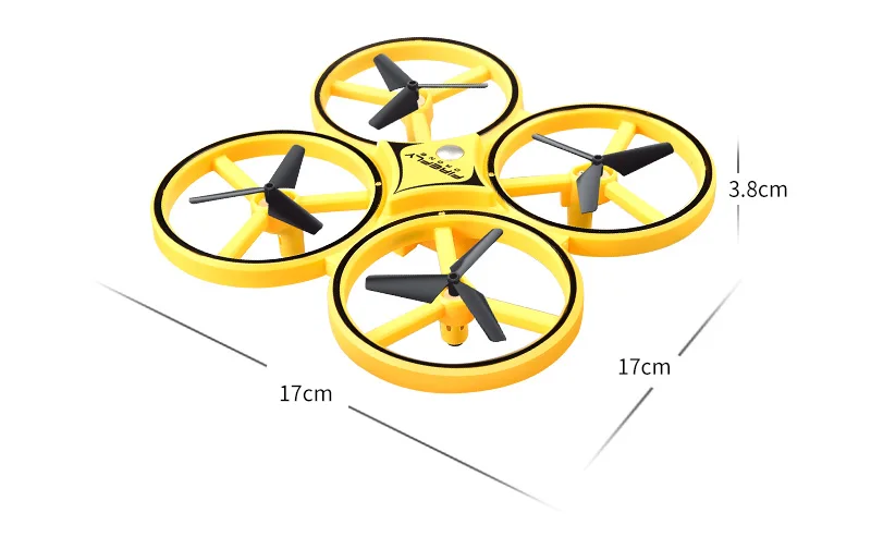 EBOYU ZF04 Радиоуправляемый Дрон 2,4 ГГц индукционный авто-избегание препятствий Радиоуправляемый квадрокоптер Дрон Новинка ручное управление светодиодный летающий шар светодиодный светильник RTF