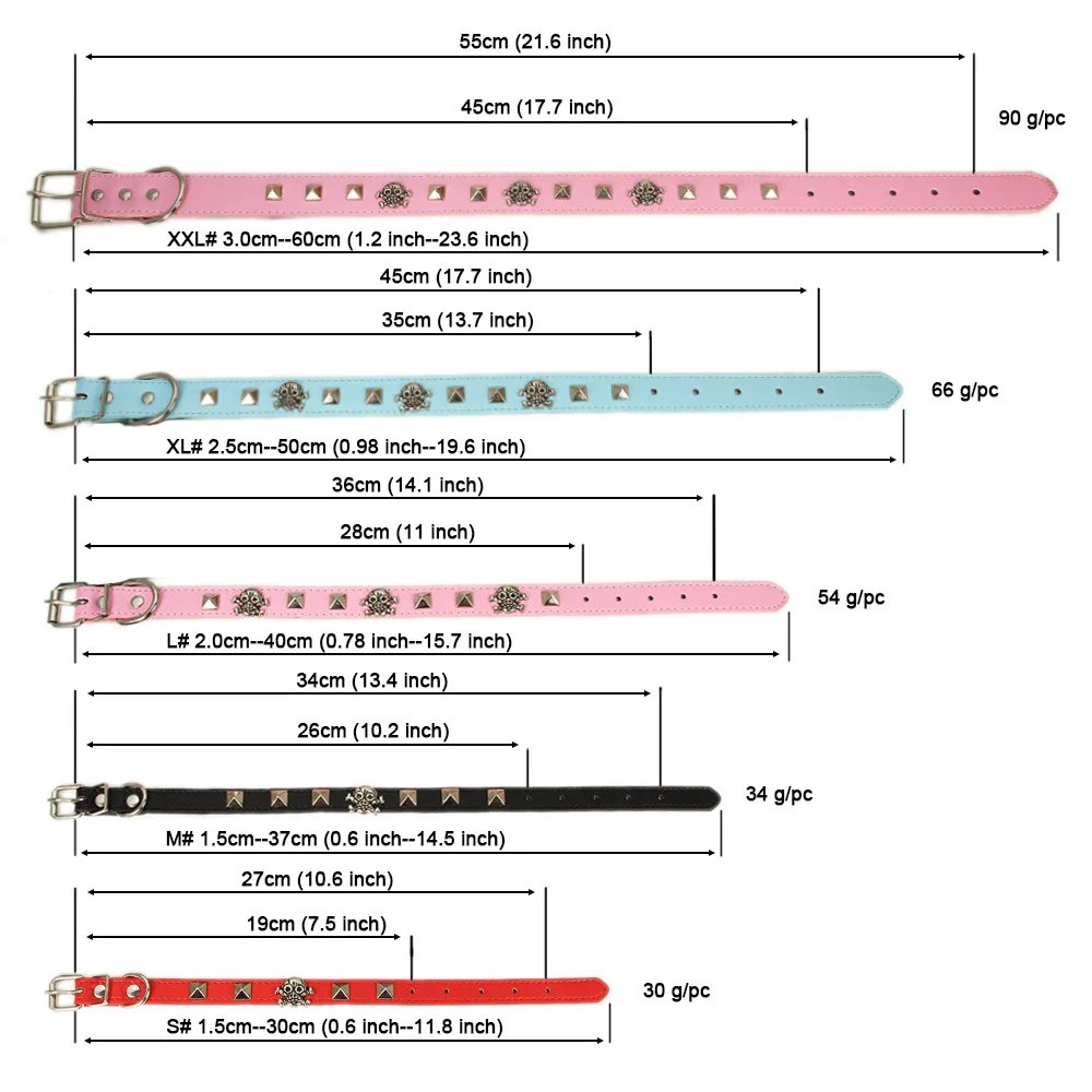 Ошейник для питомца собаки, поводок для собаки, модное украшение в виде черепа, розовый, синий, черный, коричневый, красный поводок для маленькой большой собаки, ошейник для щенка для собак
