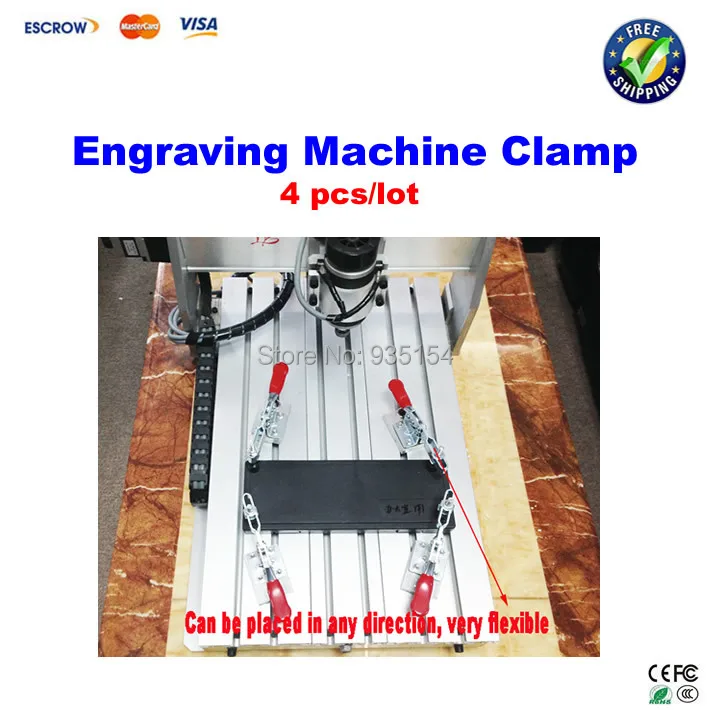 4pcs/lot Engraving machine clamp, pressure device,pliers, woodworking