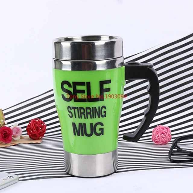 60pcs Coffee Milk Automatic Mixing Cup Self Stirring Mug Stainless