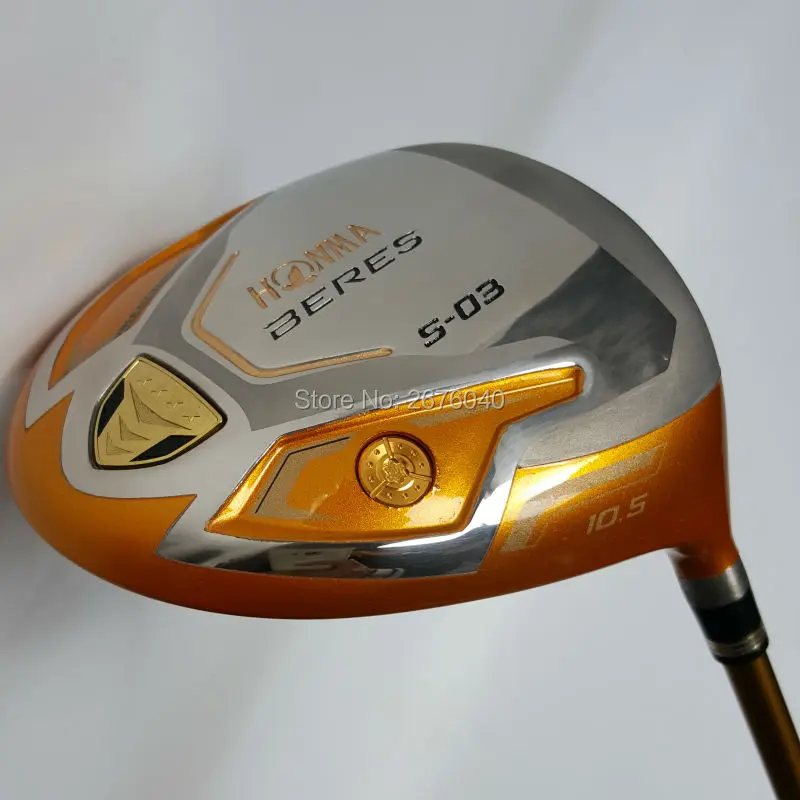 Новые клюшки для гольфа HONMA S-03 4 звезды золотой цвет гольф Драйвер 9.5or10.5 Лофт графитовый Вал R или S flex драйвер клюшки