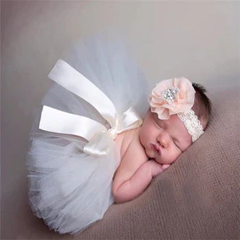 

Newborn Baby Photography Props Princess Girls Tutu Skirt Photos Props For Fotografia Background Costume Infant Headband Outfits