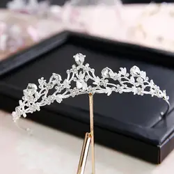 2018 невесты свадьба китайский сладкий принцесса тиара Белый Свадебные аксессуары для волос свадебная корона аксессуары