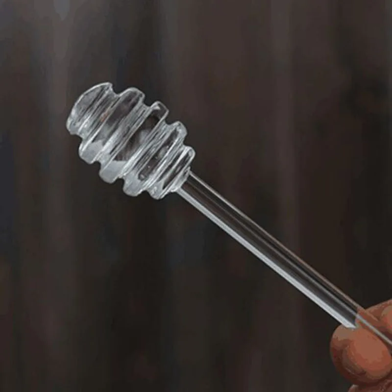 Durable Glass Honey Jar with Long Handle Honey Spoon - Essential Kitchen Gadget for Honey Dipping and Serving image 4
