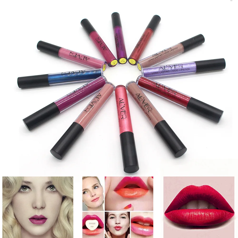 2 pcs lot Matte Liquid Lipstick & Lips Makeup Remover Sets 
