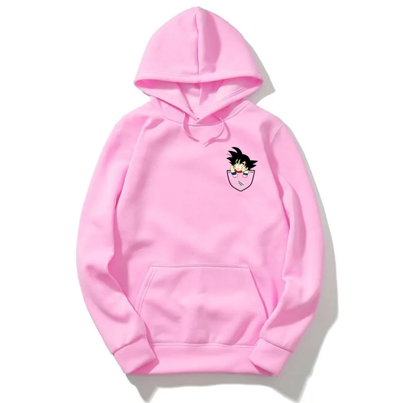 

Dragon Ball Z Pocket Hoodie Men Japan Anime Hoodies Mens DragonBall Hooded Sweatshirt 2019 Winter Pullover Long Sleeve Outerwear