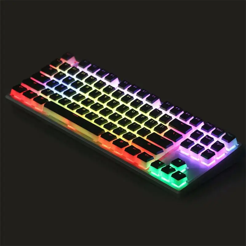 Kbdfans108 PBT двойной выстрел блеск через ANSI ISO OEM профиль пудинг Keyset для MX механическая