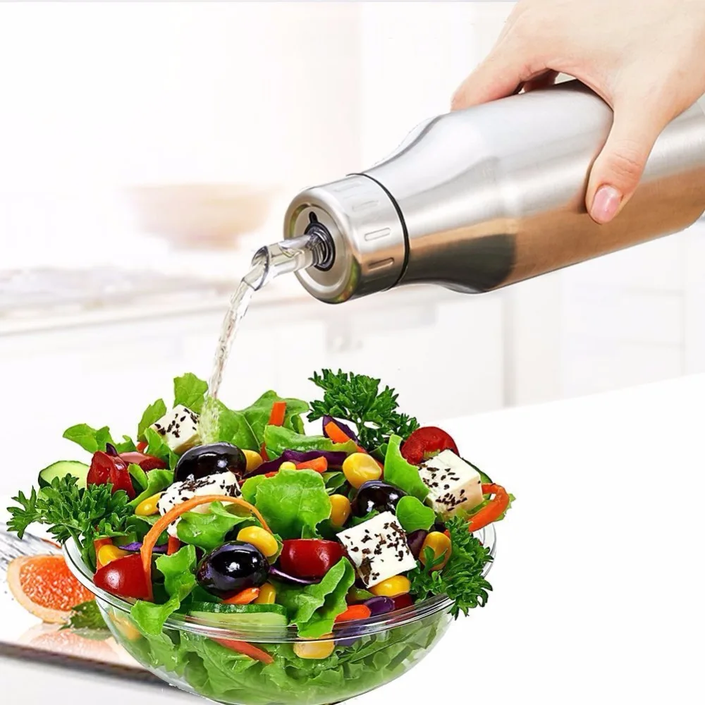 1000ML Stainless Steel Olive Oil Dispenser Leak proof Oil Bottle