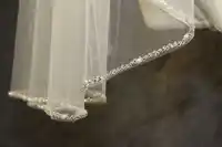 1 T Perlen Schleier Neue Design Hohe Qualität Braut Schleier Hochzeit Schleier Perlen Perlen Schleier In Weiß Elfenbein Champagner mit metall Kamm