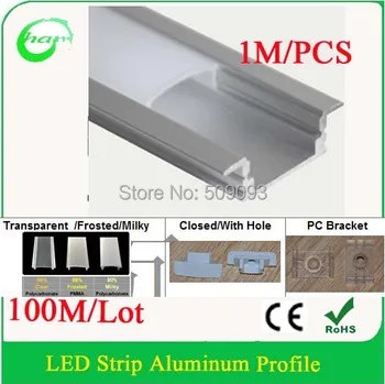 

1M Recessed aluminum profiles for Ceiling/Wall Light 100M/Lot Length can be customized