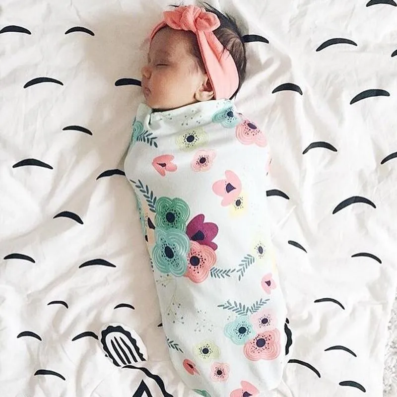 2018 Новое поступление хлопок детские печати спальный мешок для новорожденных Детское постельное белье сумки с оголовьем M1