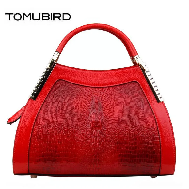 TOMUBIRD 2018 новые модные роскошные сумки из воловьей кожи крокодила женские