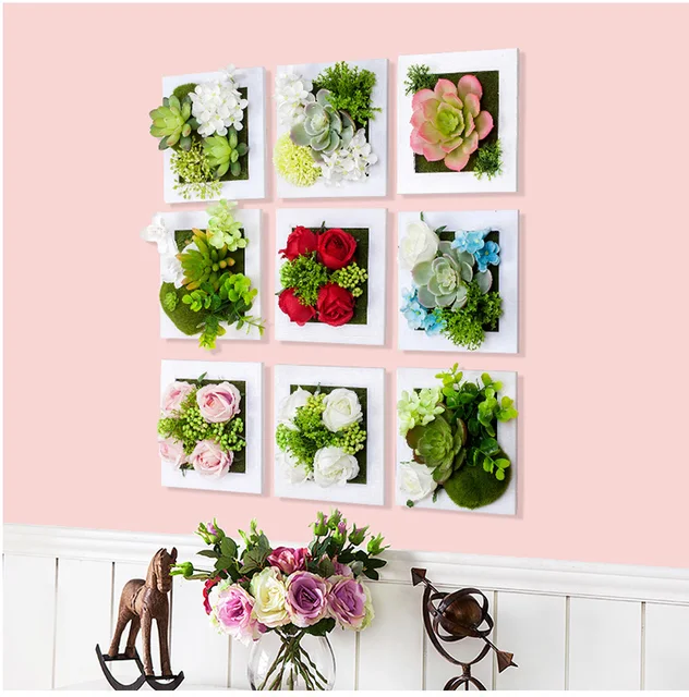 Neue Metope Sukkulenten Kunststoff Bilderrahmen Wand Dekoration Neue Metope Sukkulenten Kunststoff Bilderrahmen Wand Dekoration Künstliche Seide Rose Blumen Wohnkultur Wohnzimmer