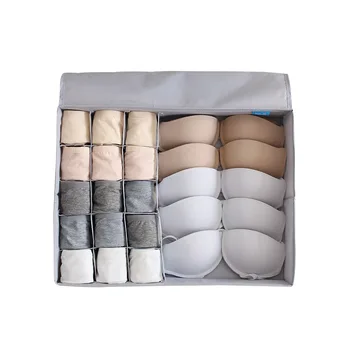 

Oxford Underwear Drawer Organizer Container With Lid For Closet oldable Storage Case Bras Ties Socks Clothing Organizador Boxes
