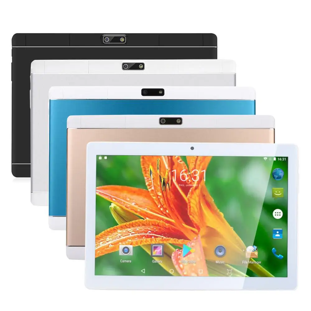 

Portable 10 inch Ultra-Slim Tablet Android 6.0 Quad Core Tablet PC MTK6580 Tablet 1G+32G WiFi Bluetooth GPS Dual SIM Phone Call