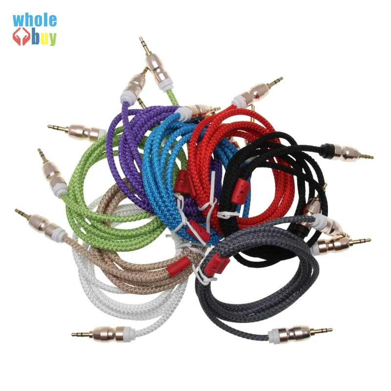 Jack Audio Cable 3.5 mm Male to Cloth Aux For iPhone Car Headphone Speaker Wire Line Cord 500pcs/lot | Электроника