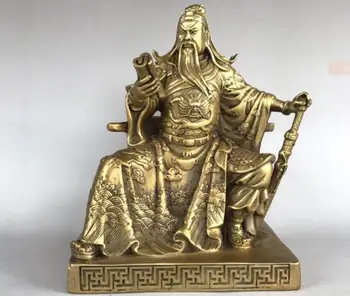 

8.4" Pure copper Guan Gong reading Guan Gong like craft ornaments