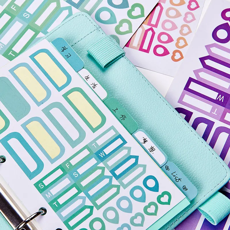 

dokibook 2019 new Creative stickers school Stationery Wholesale kawaii freeshipping Handmade decoration markers sticker 2 sheets