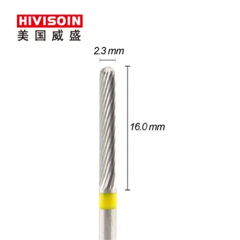 

Plain cut super fine (0701.023)- ISO102 -Tungsten Carbide Burs - HIVISOIN Carbide Nail Drill Bit&Dental Burs
