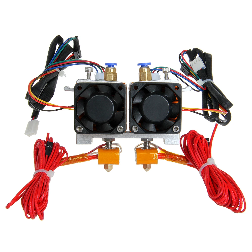 0 3 мм сопло двойной головки MK8 экструдер для Reprap 3D принтера 1 75 нити|nozzle extruder|extruder for