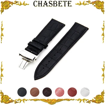 

14mm 16mm 18mm 20mm 22mm 24mm Leather Watch Band for Oris Men Women Strap Wrist Loop Belt Bracelet Black White Red Brown + Pin