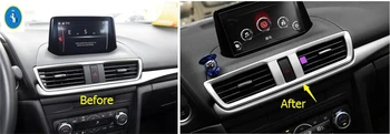 

Yimaautotrims Auto Accessory Center Air Conditioning AC Outlet Vent Cover Trim 1 Pcs For Mazda 3 AXELA Sedan Hatchback 2017 2018