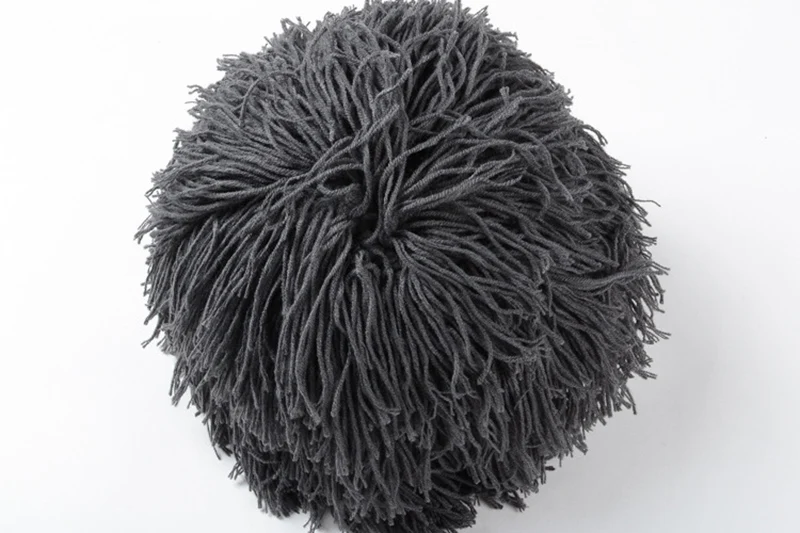 Fashion Men Handmade Knitted Wig Bearded Funny Hat Winter Beard Beanies Face Tassel  Warm Cap Outdoor Creative Ski Caps CP0317 (3)