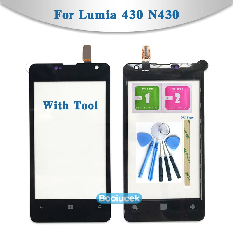 Высокое качество 4 0 &quotдля Nokia Microsoft Lumia 430 N430 сенсорный экран дигитайзер датчик