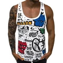 Блузка из полиэстера Для мужчин новые летние Стиль Мода Граффити регулярные Костюмы Мужская Спортивная майка Удобная Спортивная Повседневная Блузка c0507