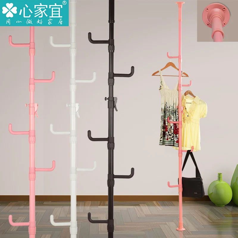 Upright hanger floor bedroom for hanging clothes rack coat rack indoor