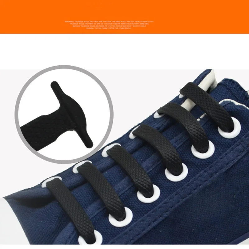 New 3 Sets 16 Roots Unisex Adults Womens Mens Fashion No Tie Elastic Silicone Shoelaces Flat Shoes Footwear Recreational Running