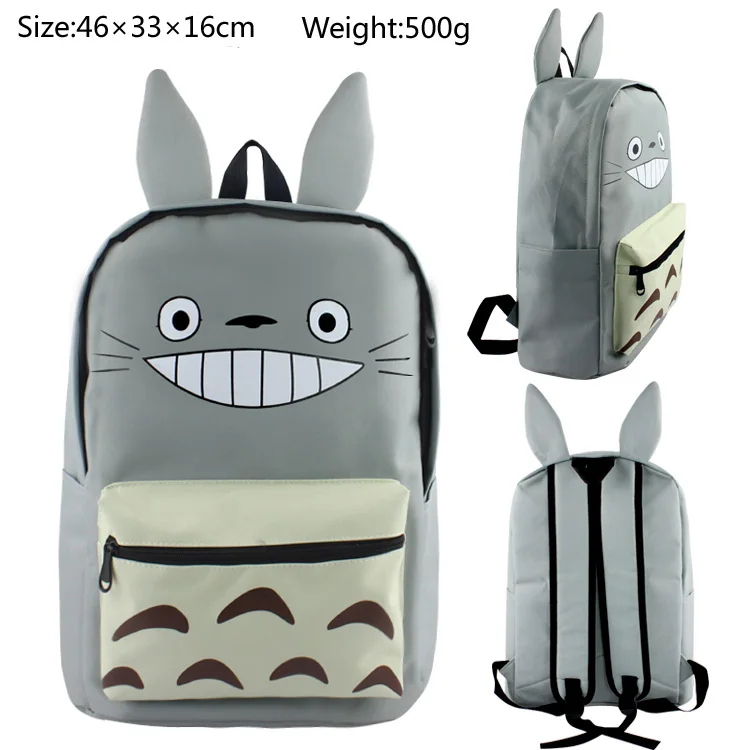 Рюкзаки My Neighbor Totoro Детские холщовые школьные рюкзаки с мультипликационным