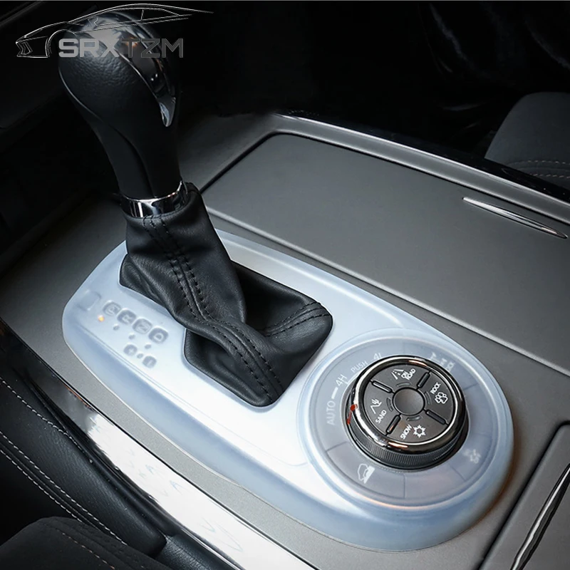 

SRXTZM Car Styling Console Center Control Switch Cover Silicone Dustproof Protective Cover For Nissan PATROL Y62 Car Accessories