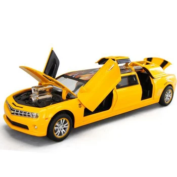 

Hot Gift 1:32 Alloy Toy Car Diecast Car Model Extended Version of Comailo Pull Back Vehicle With Sound Light Boys Gift