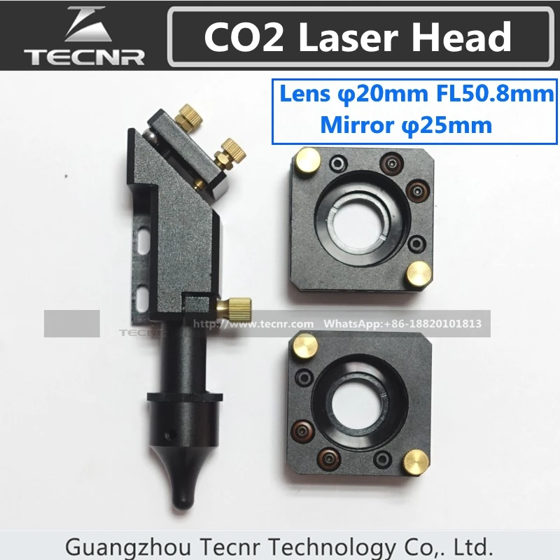 CO2 лазерная головка для 20 мм лазерной объектив 50.8 мм и зеркало крепление для 25 мм зеркало лазер части машины