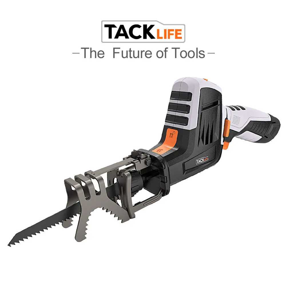 Tacklife Reciprocating Saw with 12 Volt Max battery 1500mAh Lithium Ion