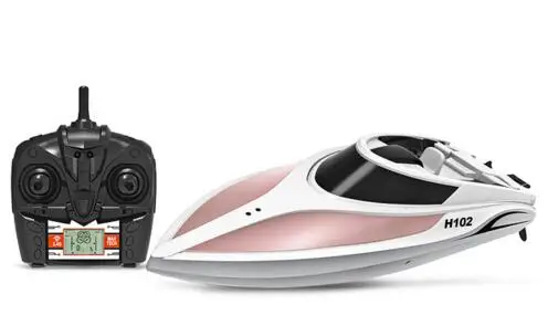 

Upgraded H102 More 28km/h Remote Control RC High Speed Racing Boat 2.4G 4CH With LCD Screen gift Toys Gift VS ft012 ft009 ft0110