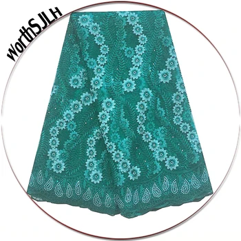 

Teal Green African Lace Fabric 2020 High Quality Lace Africa Wedding French Net Lace Fabric 2019 Gray Nigerian Lace For Sewing