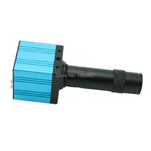 Industria de Video Inspección Cámara Microscopio Digital HD USB HDMI Juego TF Tarjeta Grabadora de Vídeo + Optical c-mount Zoom lente