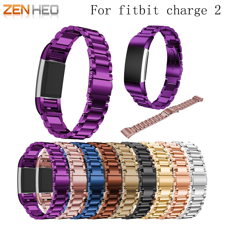 

ZENHEO Watchband For Fitbit Charge 2 Smart Watch Strap Stainless Steel Bracelet Watch Band Replacement Wristband For Women/Men