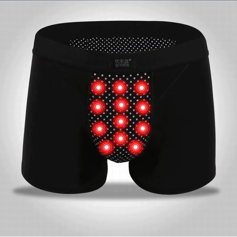 

Hot Men's Tourmaline Underwear Men Magnetic Health Boxer Shorts Cotton Breathable Body Sculpting Boxer Plus Size Underpants