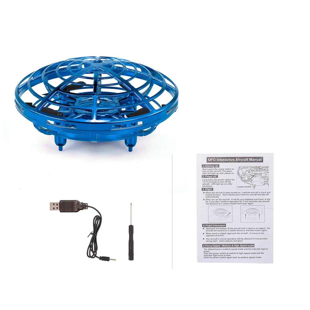 iPiggy F802 Mini Drone Infrared Induction Hand Control UFO Altitude Hold RC Training Drone RC Quadcopter Toys for kids RC Toy