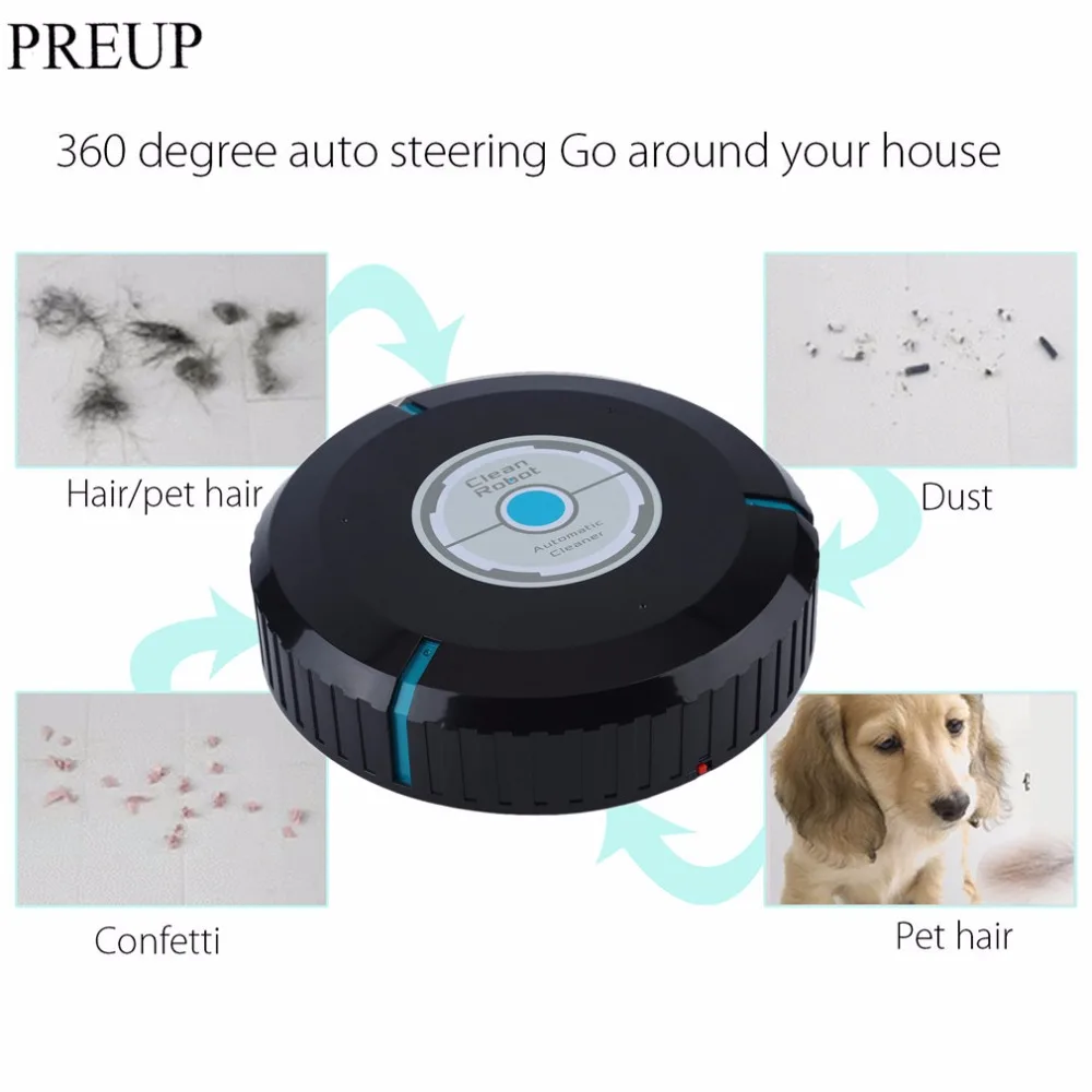 PREUP Home Auto Cleaner Robot Microfiber Smart Robotic Mop Dust Cleaner Cleaning-black In Stock For Wood Floor Drop Shipping PREUP Home Auto Cleaner Robot Microfiber Smart Robotic Mop Dust Cleaner Cleaning-black In Stock For Wood Floor Drop Shipping
