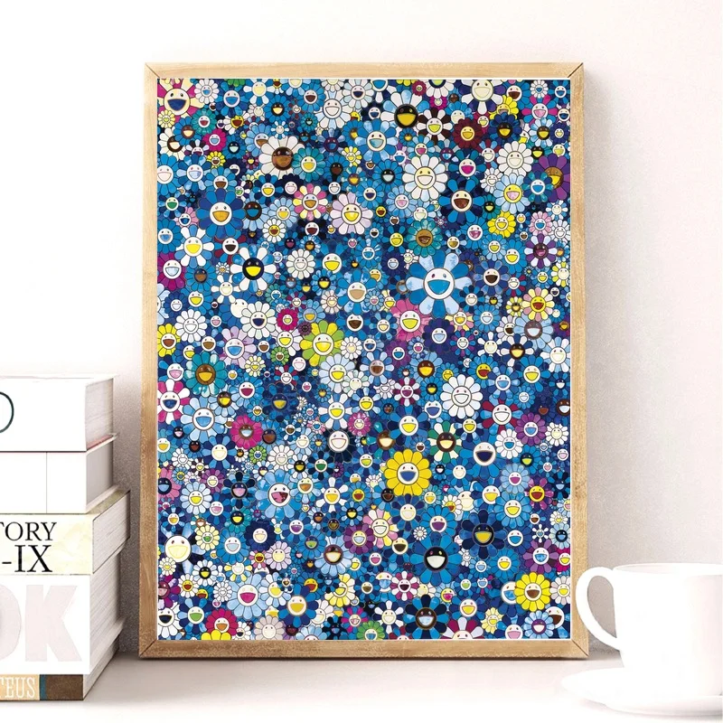 

Murakami Takashi Japanese Pop Canvas Art Print Wall Pictures for Living Room