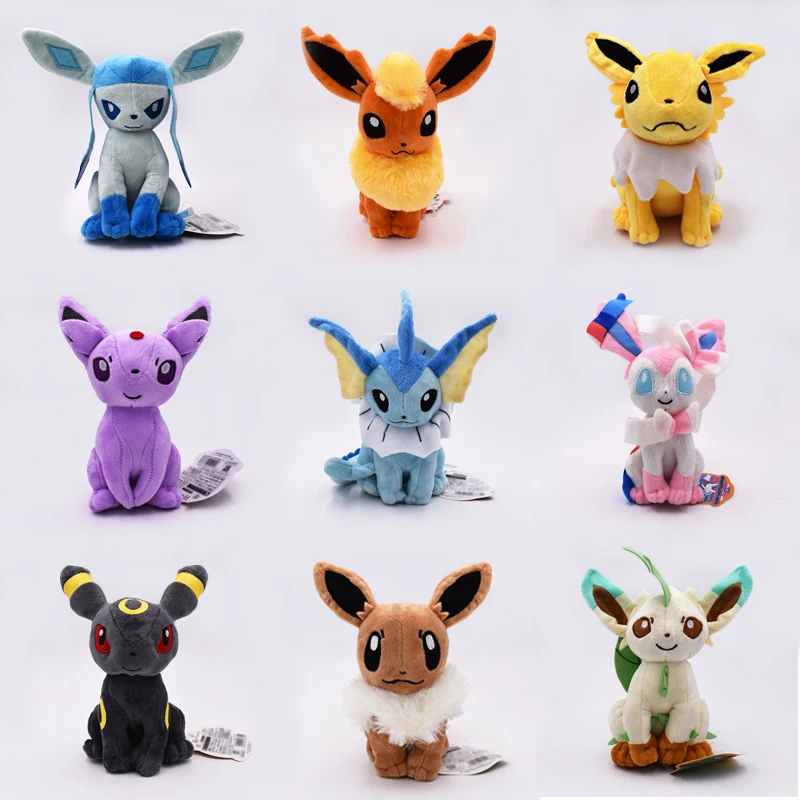 Kawaii Eevee Plush font b Toys b font Dolls Soft Stuffed Animals Anime font b Figure