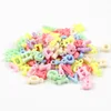 100 pièces 14mm couleur bonbon aléatoire lettre perles acrylique perles Fit bijoux à bricoler soi-même faisant des enfants collier pendentif ► Photo 3/4